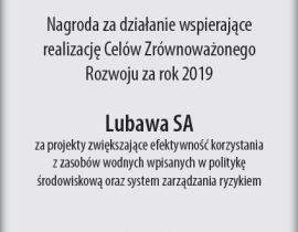 Srebrny Listek CSR oraz nagroda dla projektów i działań wspierających Cele Zrównoważonego Rozwoju (SDGs) dla Grupy Lubawa