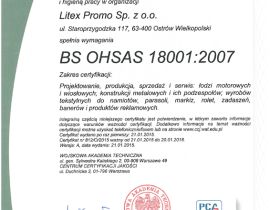 Międzynarodowy System Zarządzania Bezpieczeństwem i Higieną Pracy standardem w Litex Promo